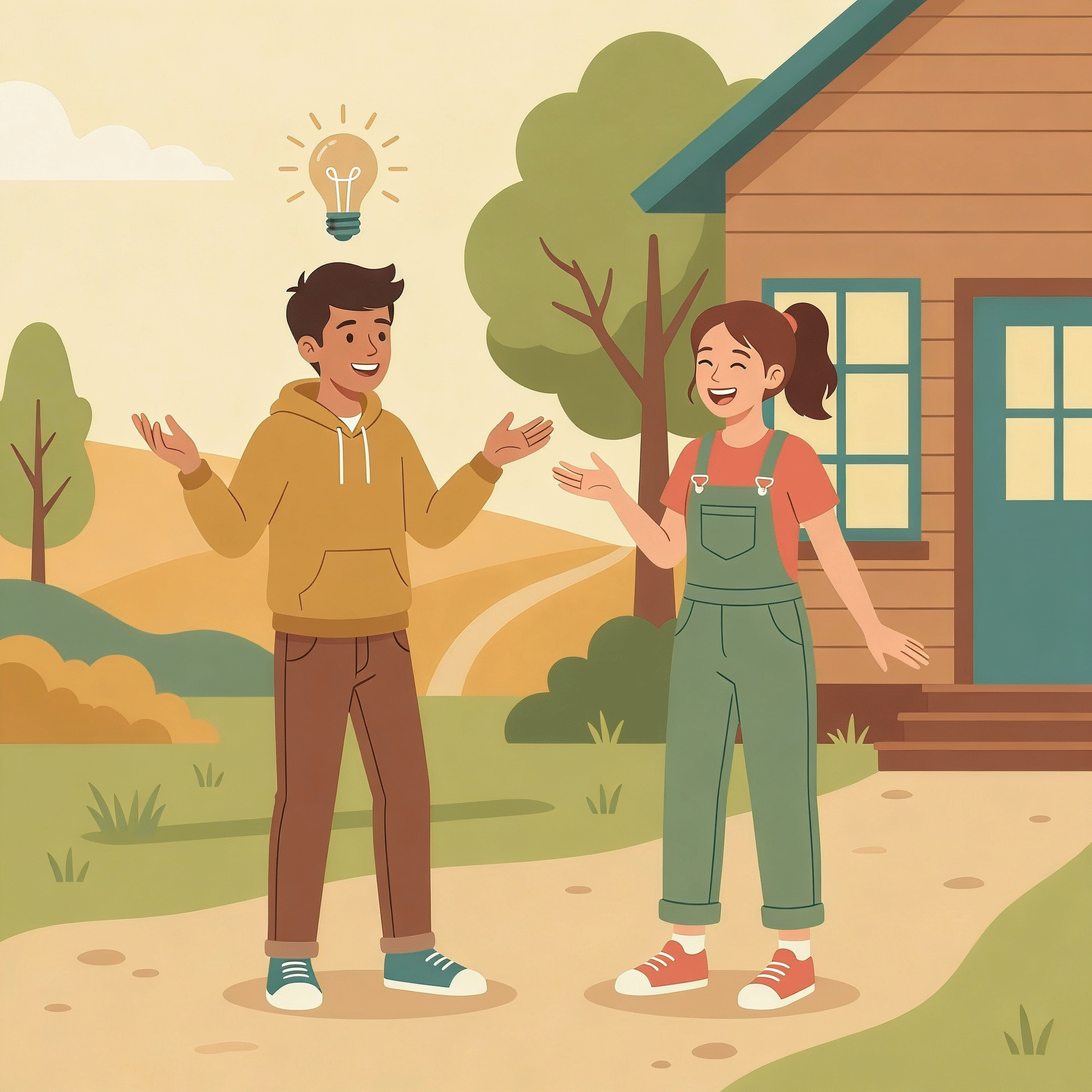 Jóvenes con ideas creativas desarrollando proyectos con apoyo