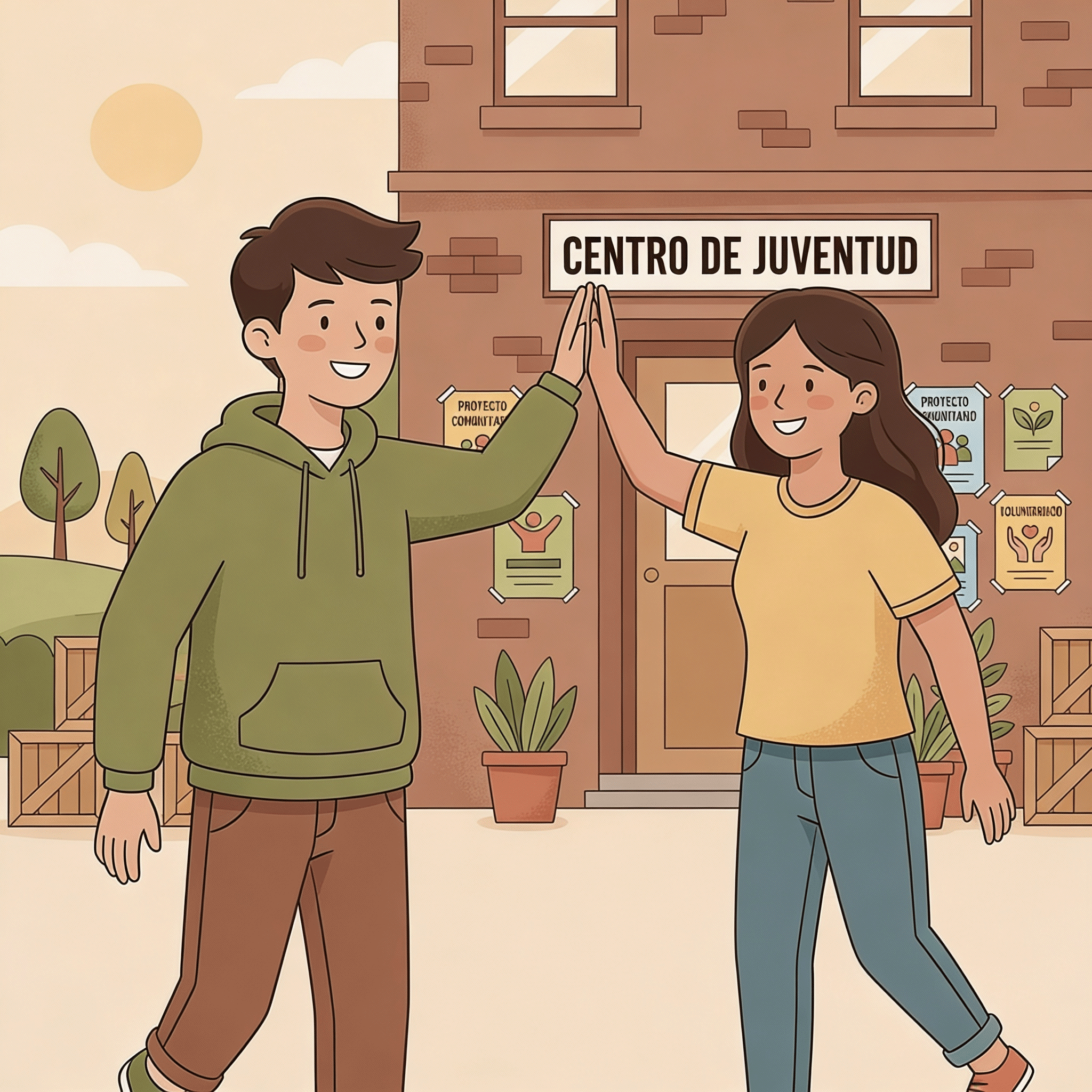Jóvenes de Valdemanco participando en actividades de estudio y trabajo colaborativo